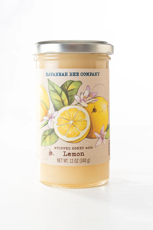 Savannah Bee Company Whipped Honey with Lemon 12 oz.